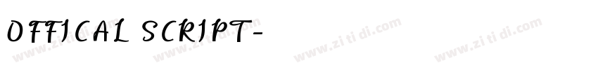 OFFICAL SCRIPT字体转换
